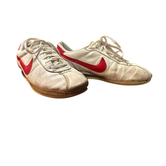 Vintage Nike Cortez sneakers 93-94 Forrest Gump white red and blue mens 10.5 VTG - Picture 7 of 14